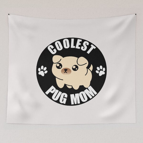 Item preview, Coolest Cute Pug Mom designed and sold by Pugstuff.