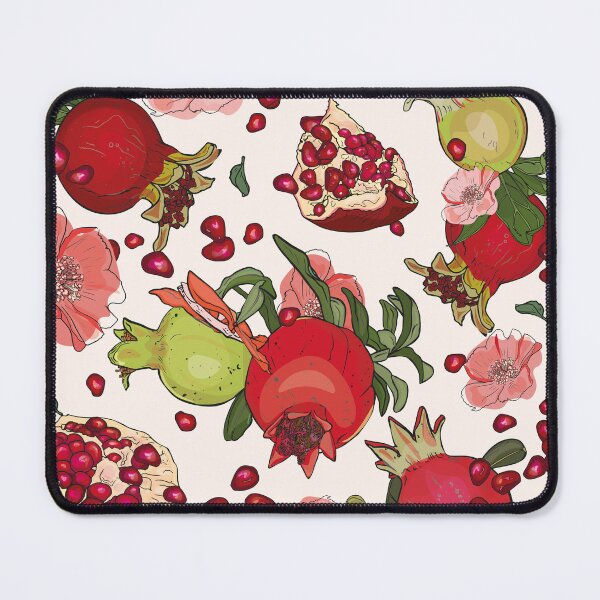 Item preview, Pattern print pomegranate, flowers. Illustration seamless in a branch of a pomegranate table designed and sold by Anastasiia Yurevych.