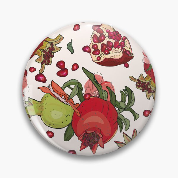 Item preview, Pattern print pomegranate, flowers. Illustration seamless in a branch of a pomegranate table  designed and sold by Anastasiia Yurevych.