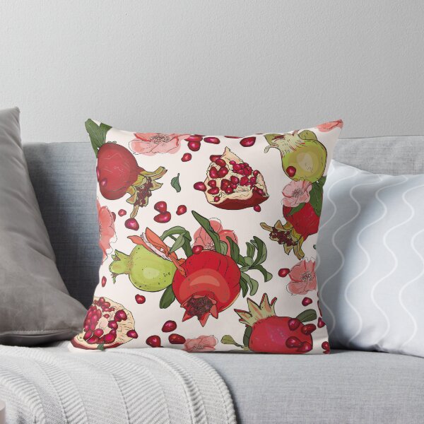 Item preview, Pattern print pomegranate, flowers. Illustration seamless in a branch of a pomegranate table  designed and sold by Anastasiia Yurevych.