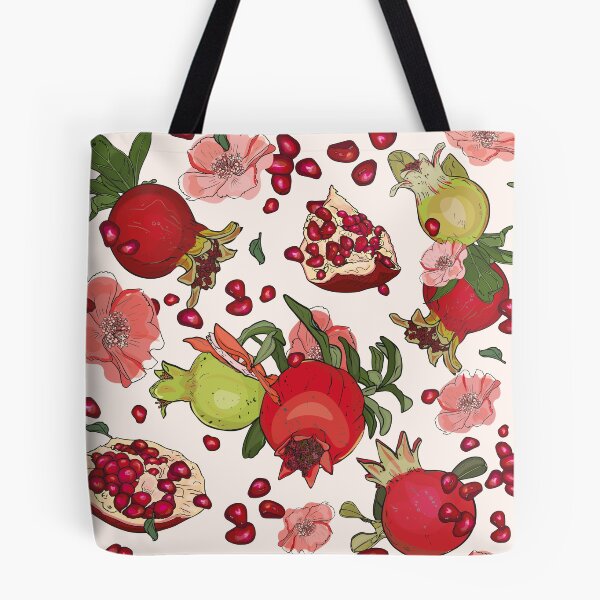 Item preview, Pattern print pomegranate, flowers. Illustration seamless in a branch of a pomegranate table  designed and sold by Anastasiia Yurevych.