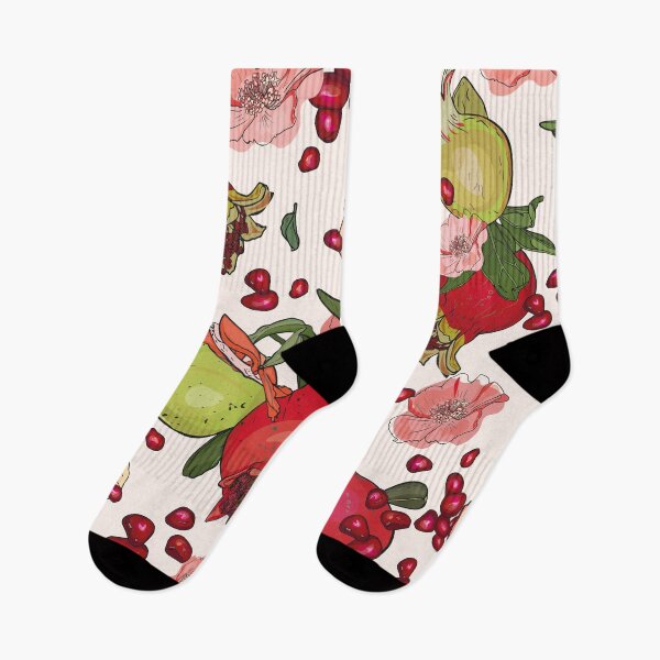 Item preview, Pattern print pomegranate, flowers. Illustration seamless in a branch of a pomegranate table  designed and sold by Anastasiia Yurevych.