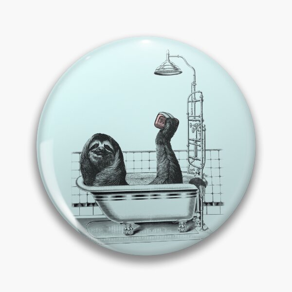 Item preview, Bathing sloth (blue) designed and sold by Madame Memento.