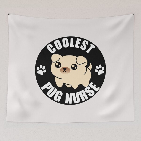 Item preview, The Coolest Pug Nurse designed and sold by Pugstuff.