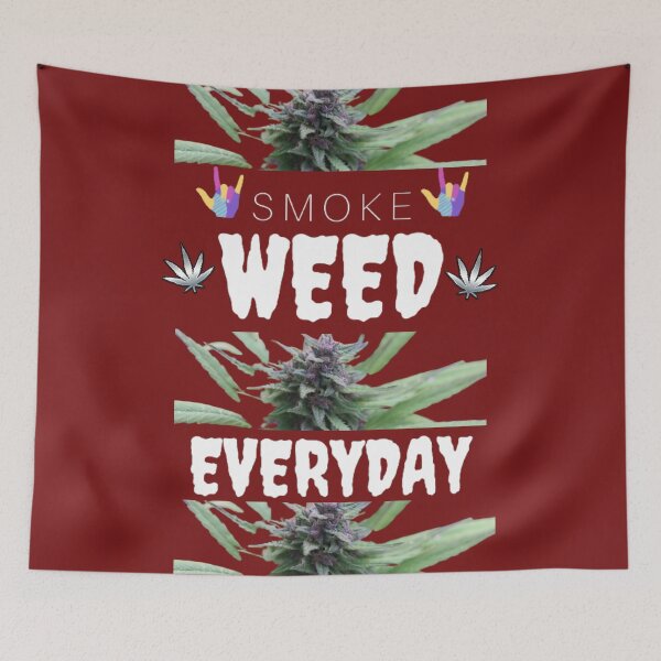 Item preview, Smoke Weed Every Day Marijuana Lovers Pot Leaf 420 Kush Funny designed and sold by BestDesignbySof.