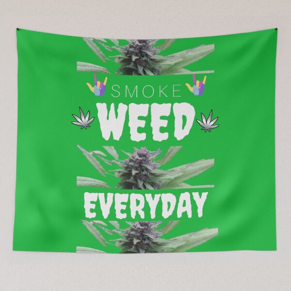 Item preview, Smoke Weed Every Day Marijuana Lovers Pot Leaf 420 Kush Funny designed and sold by BestDesignbySof.