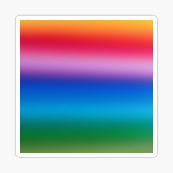 Proud Colors (horizontal design) Sticker