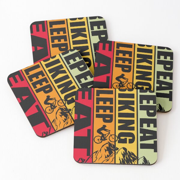Item preview, Eat sleep biking repeat designed and sold by designer-02.