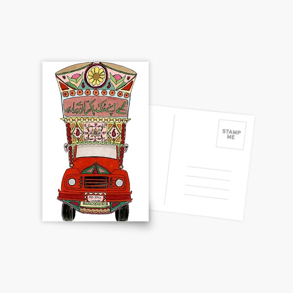 Pakistani Truck Postcard