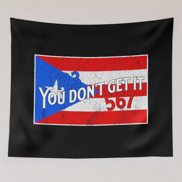 Item preview, Puerto Rico Flag 123 567 Salsa designed and sold by Dubbra.