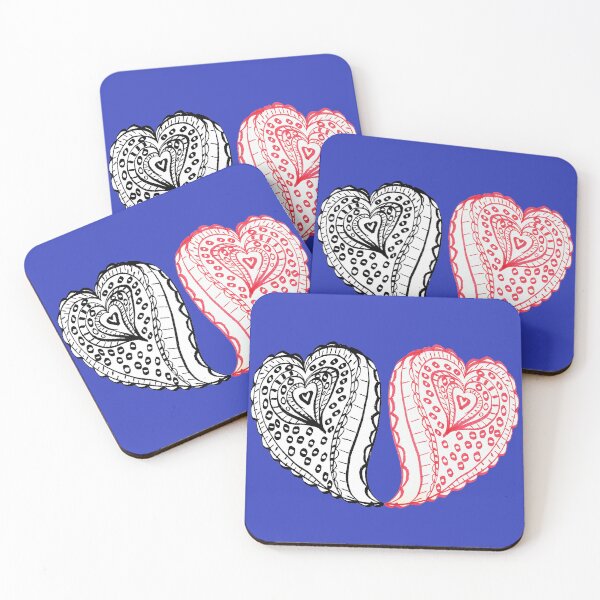 Item preview, Red and Black  Hearts designed and sold by KazM.
