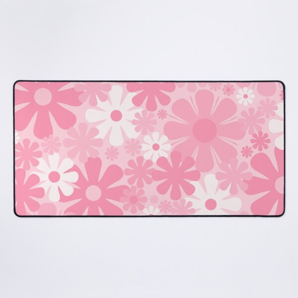 Item preview, Retro 60s 70s Aesthetic Floral Pattern in Pretty Pastel Pink  designed and sold by kierkegaard.