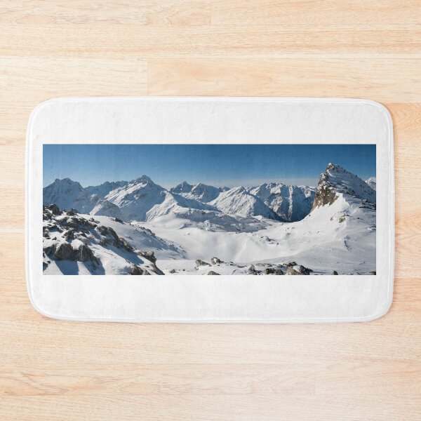 Item preview,  French Alpine peaks covered by snow with blue sky designed and sold by stedata.