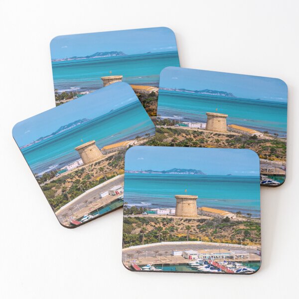 Item preview, El Campello Tower Marina boats and Benidorm in Background Alicante Spain designed and sold by acceleratorhams.