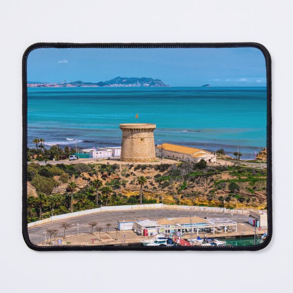 Item preview, El Campello Tower Marina boats and Benidorm in Background Alicante Spain designed and sold by acceleratorhams.