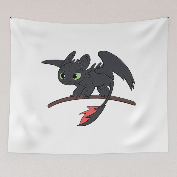 Item preview, Dragon Toothless 3d Cómo entrenar a tu dragón, furia nocturna chibi, luz nocturna designed and sold by DeclanPillinger.