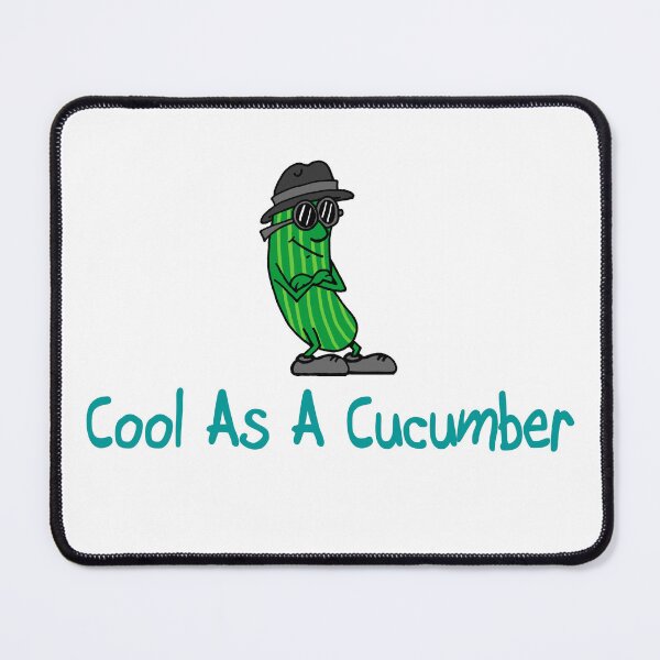 Item preview, Cool As A Cucumber Funny Veggie Cartoon designed and sold by jaycartoonist.