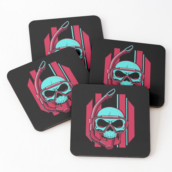 Item preview, Creepy Aqualunger Skull Diving Swimming Ocean Scuba Diving designed and sold by Zaidan16.