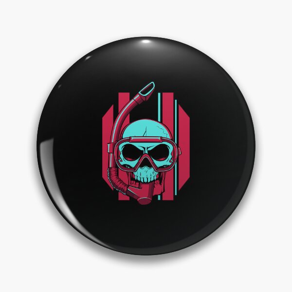 Item preview, Creepy Aqualunger Skull Diving Swimming Ocean Scuba Diving designed and sold by Zaidan16.