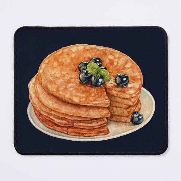 Item preview, Yummy Stack of Blueberries Pancake designed and sold by Alicia Chee.