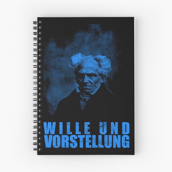 Artikelvorschau, Arthur Schopenhauer Wille und Vorstellung, Will and Representation (Blau) entworfen und verkauft von Careful Disorder.