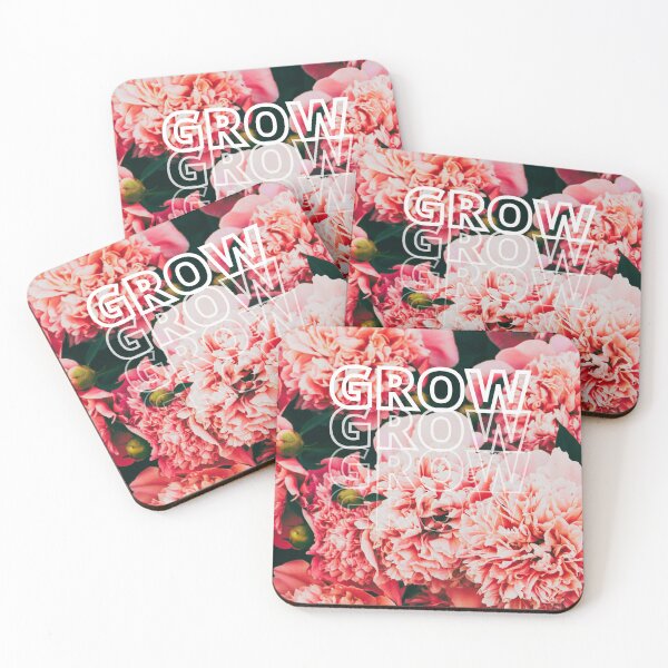 Item preview, GROW (above) - Dreamy Pink Flowers designed and sold by AliceSLee.