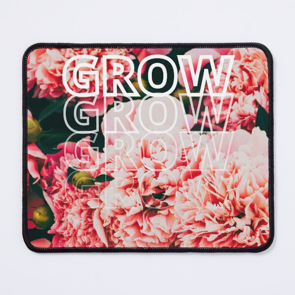 Item preview, GROW (above) - Dreamy Pink Flowers designed and sold by AliceSLee.