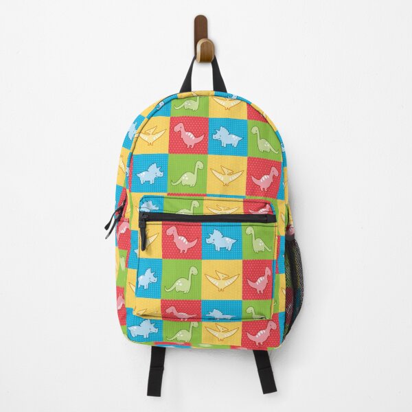 Item preview, Colorful dinosaurs and pterodactyl cheater quilt designed and sold by Petits Pixels.