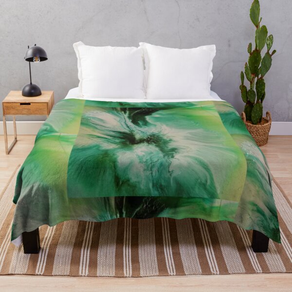 Item preview, Abstract Green Lost Leaf Original Resin Art designed and sold by Paulele.