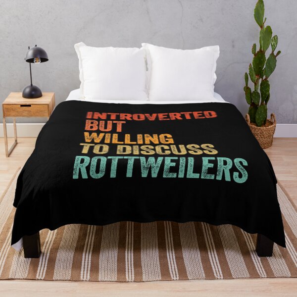 Item preview, Introverted But Willing To Discuss Rottweilers designed and sold by Guarddogdrive.