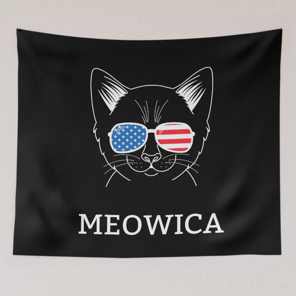 Item preview, MEOWICA FOURTH OF JULY CAT! INDEPENDENCE DAY CAT! 4TH OF JULY! designed and sold by fluffyfriends.