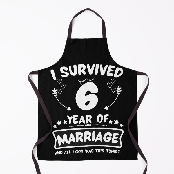 Item preview, Survived 6 Years Marriage Happy 6th Anniversary Funny Couples designed and sold by JoshBulky.