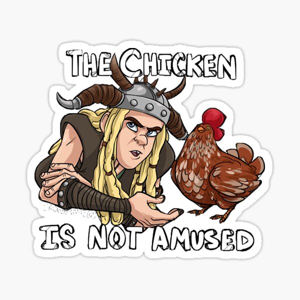 Item preview, The Chicken is Not Amused  designed and sold by DeclanPillinger.