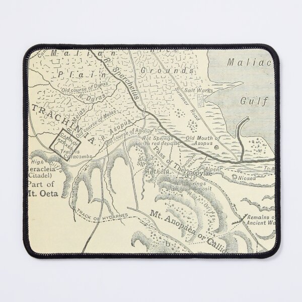 Item preview, Map of Thermopylae Hotgates designed and sold by ClassicalGreece.
