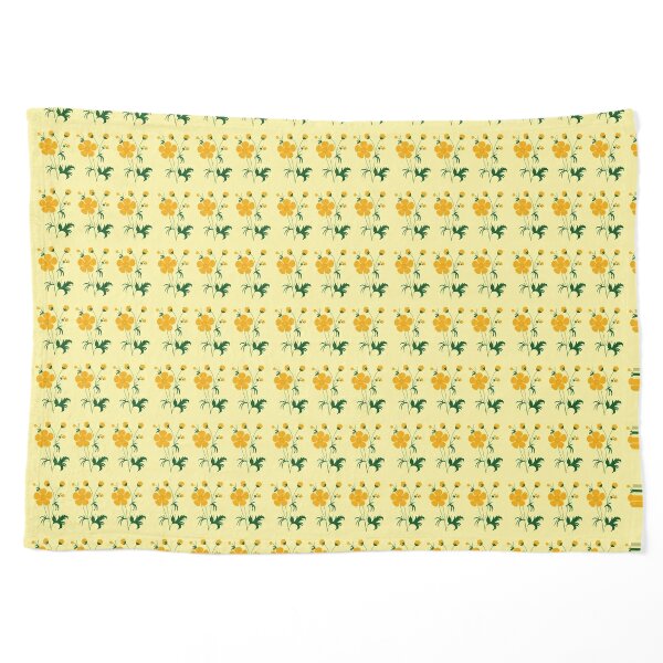 Buttercups Vintage Flower Pattern (Yellow) Pet Blanket