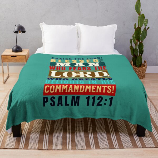 Item preview, Blessed is the man who fears the LORD psalm 112:1 designed and sold by YeshuaCreations.