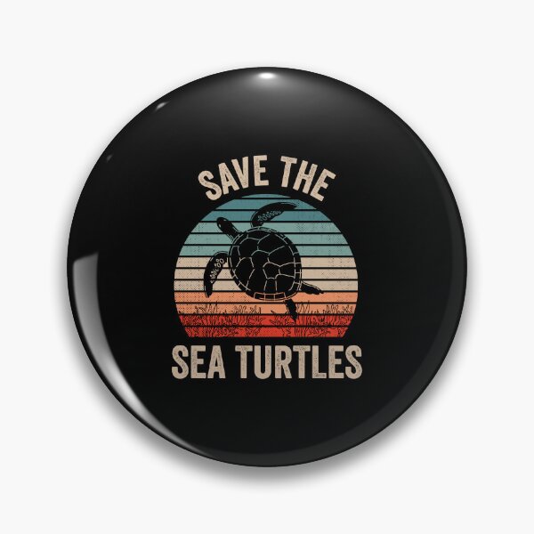 Item preview, Save the Sea Turtles Retro Vintage Climate Change Earth Day designed and sold by haselshirt.