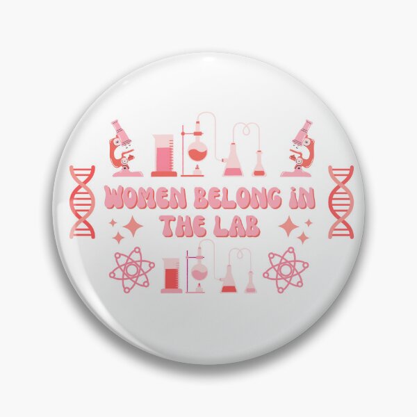 Item preview, Women belong in the lab pink designed and sold by Holly-berry-art.