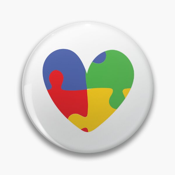 Item preview, Autism Heart, Love Autism designed and sold by BlueDiamond-19.