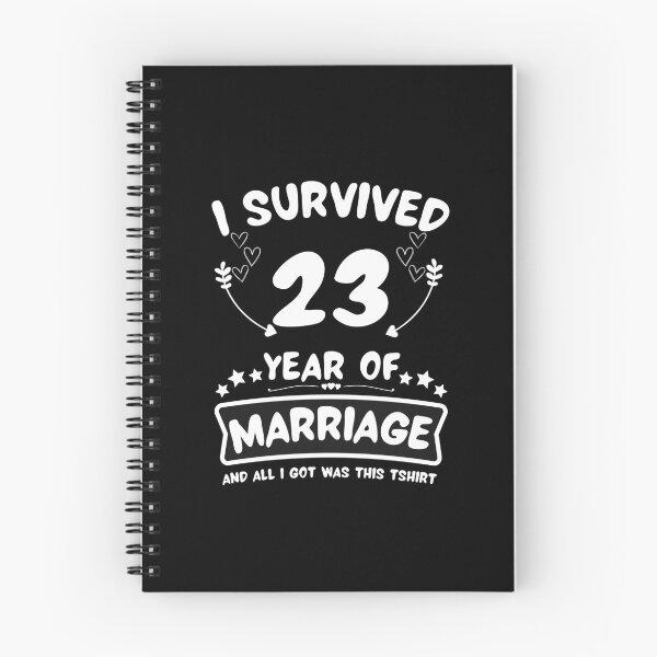 Item preview, Survived 23 Years Marriage Happy 23th Anniversary Funny Couples designed and sold by JoshBulky.