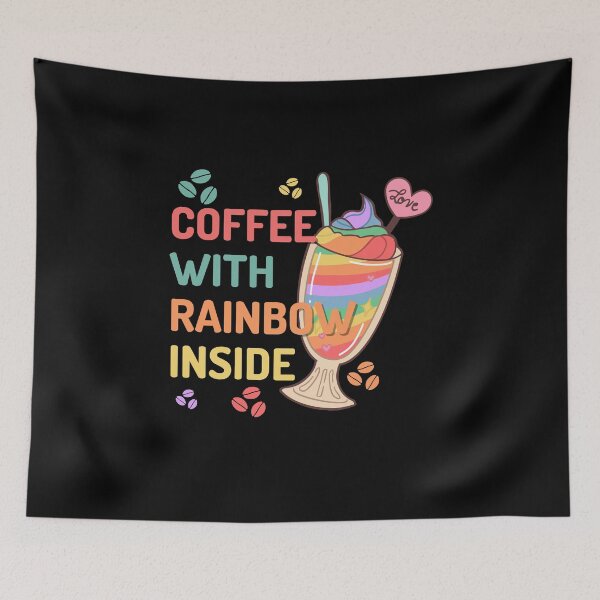 Item preview, Coffee With Rainbow Inside designed and sold by designerpriti.