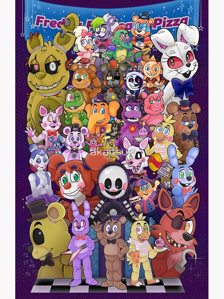 Five Nights At Freddy's Window Cover Covers Birthday Party Decoration 2  Pack