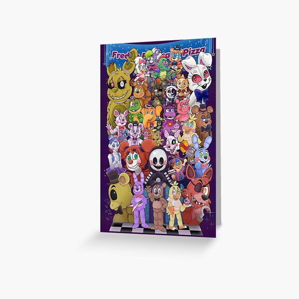 Customised Fnaf Five Nights At Freddy's Children's Birthday Card