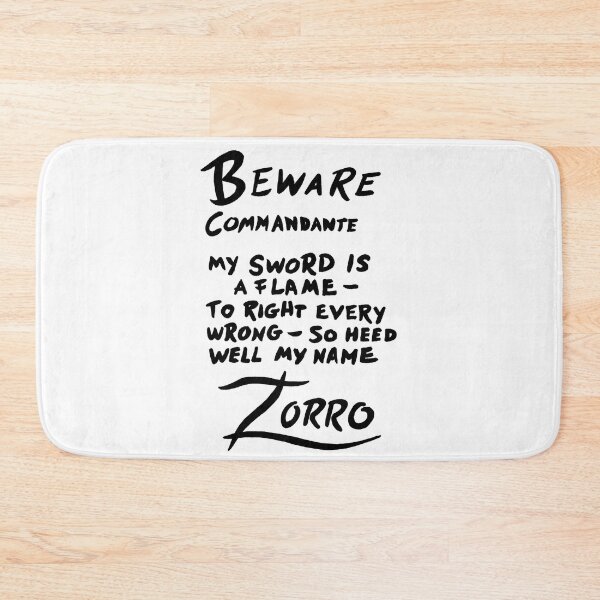 Item preview, Zorro - Warning designed and sold by kerchow.