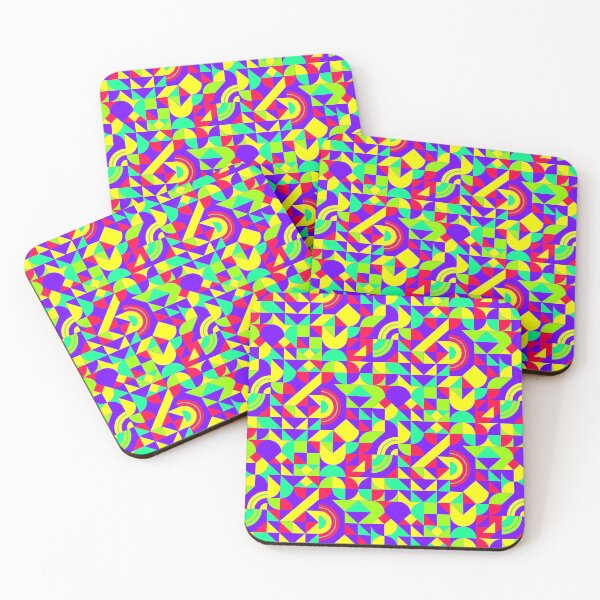 Item preview, geometric colorful patterns conceptual Art - Abstract Neo Geo graphic design designed and sold by Design Repo.