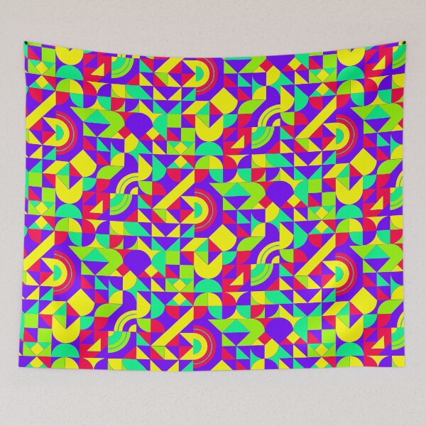 Item preview, geometric colorful patterns conceptual Art - Abstract Neo Geo graphic design designed and sold by Design Repo.