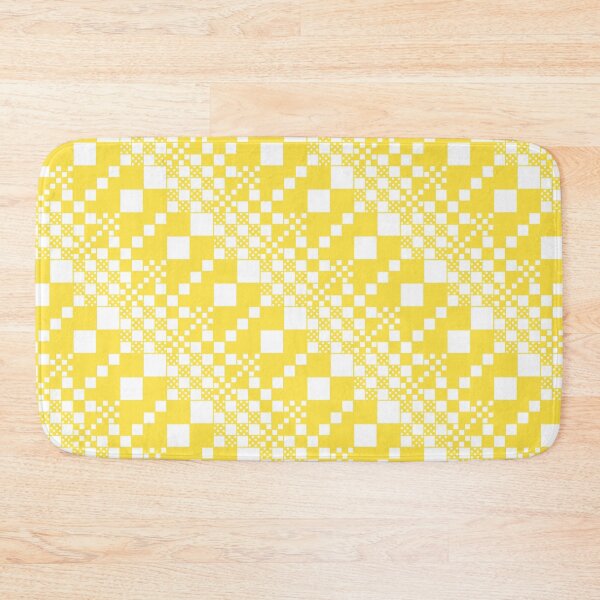 Item preview, Checked, Checks - Lemon Yellow and White designed and sold by LAEC-Shop.