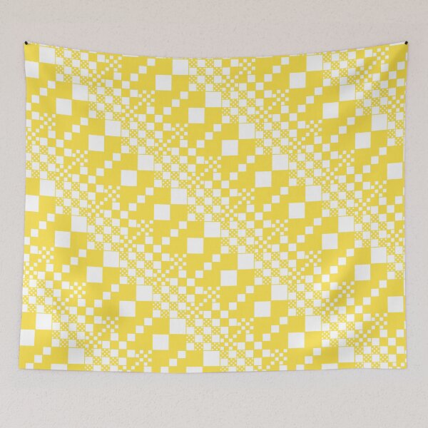 Item preview, Checked, Checks - Lemon Yellow and White designed and sold by LAEC-Shop.