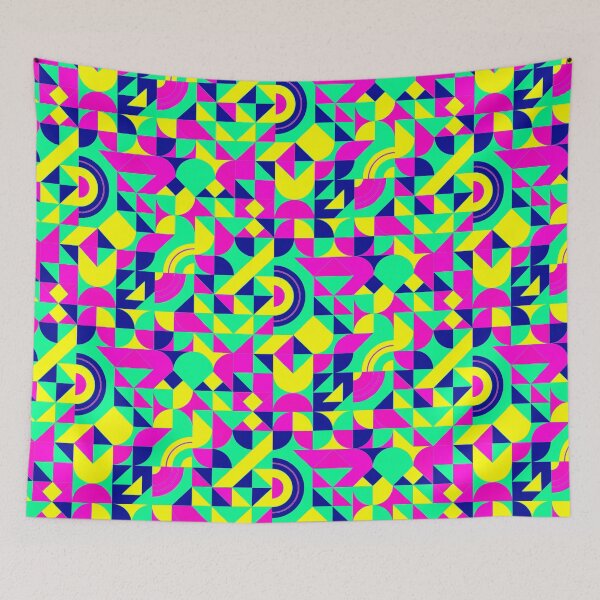 Item preview, geometric colorful patterns conceptual Art - Abstract Neo Geo graphic design designed and sold by Design Repo.