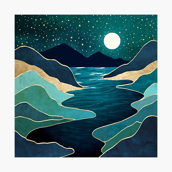 Item preview, Moon Water Vista designed and sold by spacefrogdesign.